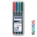 STAEDTLER Lumocolour OHP Pens Assorted Pack of 4 318-WP4