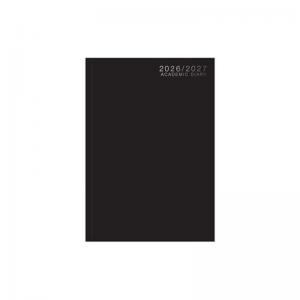 CTS Academic Diary A5 WTV Casebound 26-27 Black  3195K