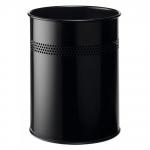 Durable Perforated Waste Bin 15L Black 330001