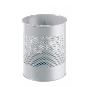 Durable Perforated Waste Bin 15L Grey 331010
