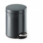 Durable Pedal Bin Round 5L Charcoal 341058