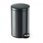 Durable Pedal Bin Round 12L Charcoal 341158