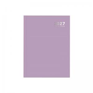 CTS A5 2027 Day a Page Diary Bright Purple Casebound 3482Y