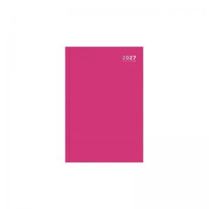CTS A4 2027 Week to View Diary Bright Pink Casebound 3485P