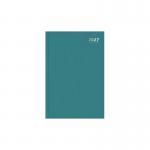 This image shows a set of bright teal Tallon A4 diaries for the year 2026. The diaries have a week-to-view layout and are casebound, meaning they have a sturdy cover. The vibrant color and professional design make them perfect for staying organized and on schedule.