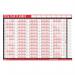 This photo shows 24 Tallon Planners Full Year Wall Planners for the year 2026. Each planner has a sleek design with a black and white grid layout. The pack also includes 24 marker pens in various colors to help with organization and planning.