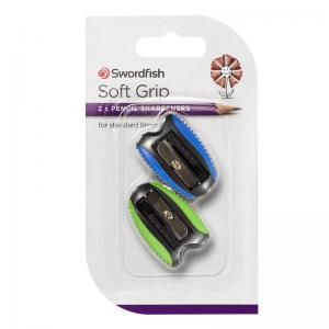 Swordfish Snopake Soft Grip Sharpener Blister- 20 Blisters of 2