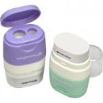 Twin Combo Sharpener & Eraser Pastel CDU- 1 CDU of 20 40380