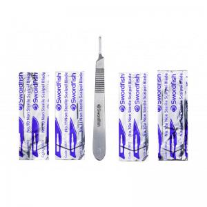 Swordfish Snopake Scalpel No.3 metal with 4 Blades Blister- 1 Pack of