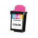 The AC ink cartridges are remanufactured and brightly colored, with the brand name Lexmark printed on them. They have numbers 80 and 85 on them, and the labels 12A1985 and 12A1980 can be seen. They are compatible with the Inkjet 46511980 printer.