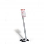 Durable CRYSTAL SIGN Floor Stand A4 481823