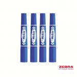 Zebra HI Mckie Bold Double Ended Blue Ink Permanent Marker - Pack of 10 50252