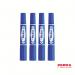 Zebra HI Mckie Bold Double Ended Blue Ink Permanent Marker - Pack of 10 50252