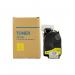 This photograph shows a pack of yellow AC ink cartridges compatible with Minolta TN310Y. The cartridges are labeled as 4053-501 KM-C2230 TK622Y Toner 51110354.