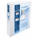 Exacompta Kreacover 40mm Ring Binder 4 Rings A4+ White - Pack of 10 51843E