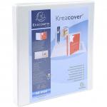 Exacompta Kreacover 16mm Ring Binder 4 Rings A4+ White - Pack of 10 51940E