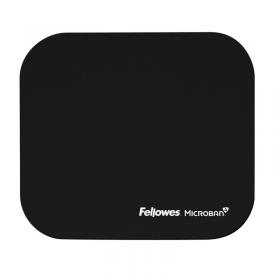 Fellowes Mouse Pad With Microban Black 5933907