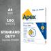 Apex Laminating Pouch A4 Standard Duty 100pk 6003301
