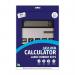 The photograph shows a sleek and modern Tallon Calculators Giant A4 Calculator, measuring 210 x 295mm. The calculator is displayed in an upright position, with large and easily readable buttons and a clear digital display. Its black and silver color scheme gives it a professional and sophisticated appearance.