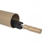 Single Flute Postal Tubes 50x625mm with End Caps A1 Pack of 25 623752