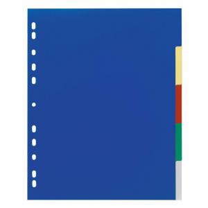 Durable 5 Part Coloured Tab Index A4 673727