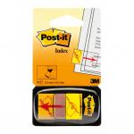 Post-it® Index Flags, SIGN HERE Symbol, Yellow, 25 mm x 43.2 mm, 50 FlagsDispenser, 1 DispenserPack 7000002258