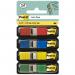 Post-it Index Flags, Small, Yellow, Red, Blue and Green, 11.9 mm x 43.2 mm, 35 FlagsDispenser, 4 DispensersPack 7000144923