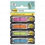 Post-it Index Arrow Flags, Blue, Orange, Pink and Green, 11.9 mm x 43.2 mm, 24 FlagsDispenser, 4 DispensersPack 7000144925