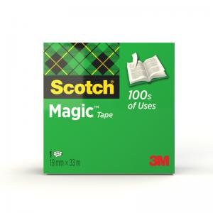 Scotch Magic Tape, 19 mm x 33 m, 1 RollPack 7100024666