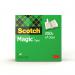 Scotch Magic Tape, 19 mm x 33 m, 1 RollPack 7100024666