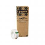 Scotch Magic Tape, Made with 66% Plant Based Adhesive, 19 mm x 33 m, 9 RollsPack 7100044084