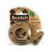 This picture features the Scotch Eco Desk Essentials set, including a roll of Scotch® Magic Tape with 66% plant-based adhesive. The tape is 19 mm wide and 20 m long, and comes in a convenient handheld dispenser pack.
