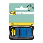 Post-it® Index Flags, Medium, Blue, 25.4 mm x 43.2 mm, 50 FlagsDispenser, 1 DispenserPack 7100089834