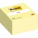 Post-it® Notes Cube 636-B, Canary Yellow, 76 mm x 76 mm, 450 SheetsPad, 1 PadPack, 100% PEFC SGSCH-PEFC-COC-110078 7100172238