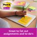 Post-it® Large Notes, Assorted Neon Colours, Lined, 101 mm x 152 mm, 100 SheetsPad, 6 PadsPack, 100% PEFC SGSCH-PEFC-COC-110078 7100172324