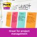 Post-it® Large Notes, Assorted Neon Colours, Lined, 101 mm x 152 mm, 100 SheetsPad, 6 PadsPack, 100% PEFC SGSCH-PEFC-COC-110078 7100172324