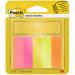 Post-it Notes Markers, Assorted Colours, 15 mm x 50 mm, 100 SheetsPad, 5 PadsPack, 100% PEFC SGSCH-PEFC-COC-110078 7100172770