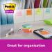 Post-it® Super Sticky Notes, Assorted Colours, 76 mm x 76 mm, Promo Pack, 90 SheetsPad, 21 + 3 FREE PadsPack, 100% PEFC SGSCH-PEFC-COC-110078 7100234515