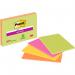 Post-it Super Sticky Meeting Notes, Assorted Neon Colours, 203 mm x 152 mm, 45 SheetsPad, 4 PadsPack, 100% PEFC SGSCH-PEFC-COC-110078 7100234637