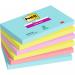 Post-it® Super Sticky Notes, Cosmic Colour Collection, 76 mm x 127 mm, 90 SheetsPad, 6 PadsPack, 100% PEFC SGSCH-PEFC-COC-110078 7100242784