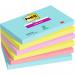 Post-it Super Sticky Notes, Cosmic Colour Collection, 76 mm x 127 mm, 90 SheetsPad, 6 PadsPack, 100% PEFC SGSCH-PEFC-COC-110078 7100242784