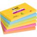 Post-it Super Sticky Notes, Carnival Colour Collection, 76 mm x 127 mm, 90 SheetsPad, 6 PadsPack, 100% PEFC SGSCH-PEFC-COC-110078 7100242804
