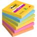 Post-it Super Sticky Notes, Carnival Colour Collection, 76 mm x 76 mm, 90 SheetsPad, 6 PadsPack, 100% PEFC SGSCH-PEFC-COC-110078 7100265522