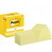 Post-it Notes, Canary Yellow, 76 mm x 127 mm, 100 SheetsPad, 12 PadsPack, Cardboard Pack, 100% PEFC SGSCH-PEFC-COC-110078 7100290165