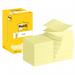 Post-it Z-Notes, Canary Yellow, 76 mm x 76 mm, 100 SheetsPad, 12 PadsPack, Cardboard Pack, 100% PEFC SGSCH-PEFC-COC-110078 7100290167