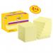 Post-it Super Sticky Notes, Canary Yellow, 47.6 mm x 47.6 mm, Promo Pack, 90 SheetsPad, 8 + 4 FREE PadsPack, Cardboard Pack, 100% PEFC SGSCH-PEFC-C 7100290178