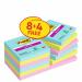 Post-it® Super Sticky Notes Cosmic Colour Collection 76 mm x 76 mm Promo Pack 90 SheetsPad 8 + 4 FREE PadsPack Cardboard Pack 100% PEFC SGSCH-PEFC-C 7100290185