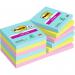 Post-it® Super Sticky Notes Cosmic Colour Collection 76 mm x 76 mm Promo Pack 90 SheetsPad 8 + 4 FREE PadsPack Cardboard Pack 100% PEFC SGSCH-PEFC-C 7100290185