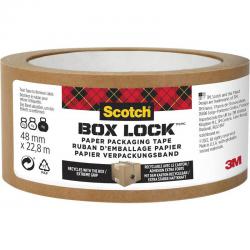 Scotch Box Lock Paper Packaging Tape, 48 mm x 22.8 m, 1 RollPack 7100292556
