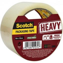 Scotch Secure Seal Packaging Tape, Transparent, 50 mm x 50 m, 1 RollPack 7100300849